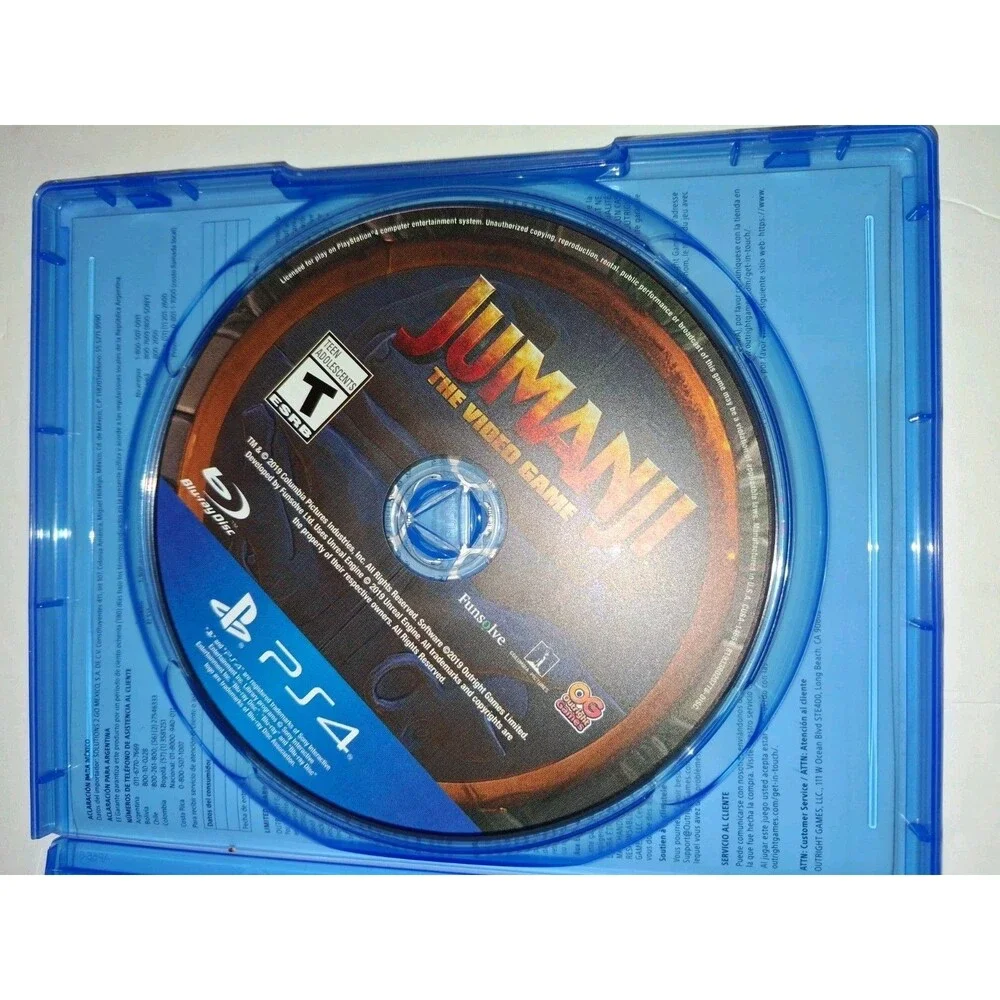Jumanji The Video Game PS4 Co-Op Adventure Family Multiplayer Game